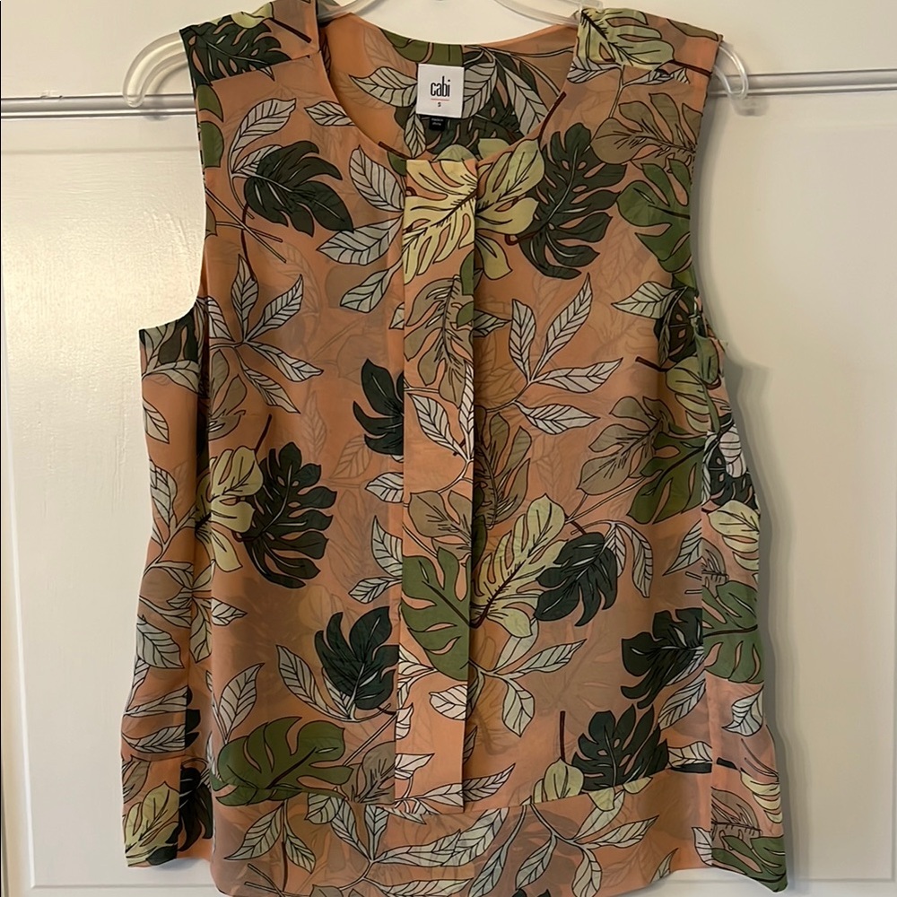 CAbi Sleeveless Tank Excellent Condition